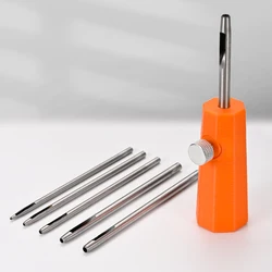MSWZ 6IN1 Round Hole Punch Cutter Dual Use for Leather Craft Gundam Mecha Model Masking Tape Cutting Craft Making