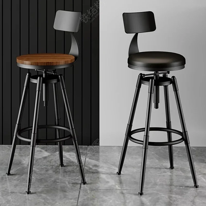 Swivel Adjustable Height Bar Stool Minimalist For Home Pub Reception Office Stool High Seat Furniture Multipurpose Use