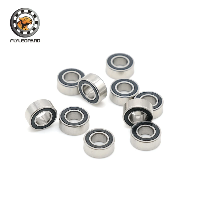 SMR105RS Abec-7 (2pcs) 5x10x4 Mm Stainless Steel Miniature Smr105 RS Ball Bearings Smr105-RS