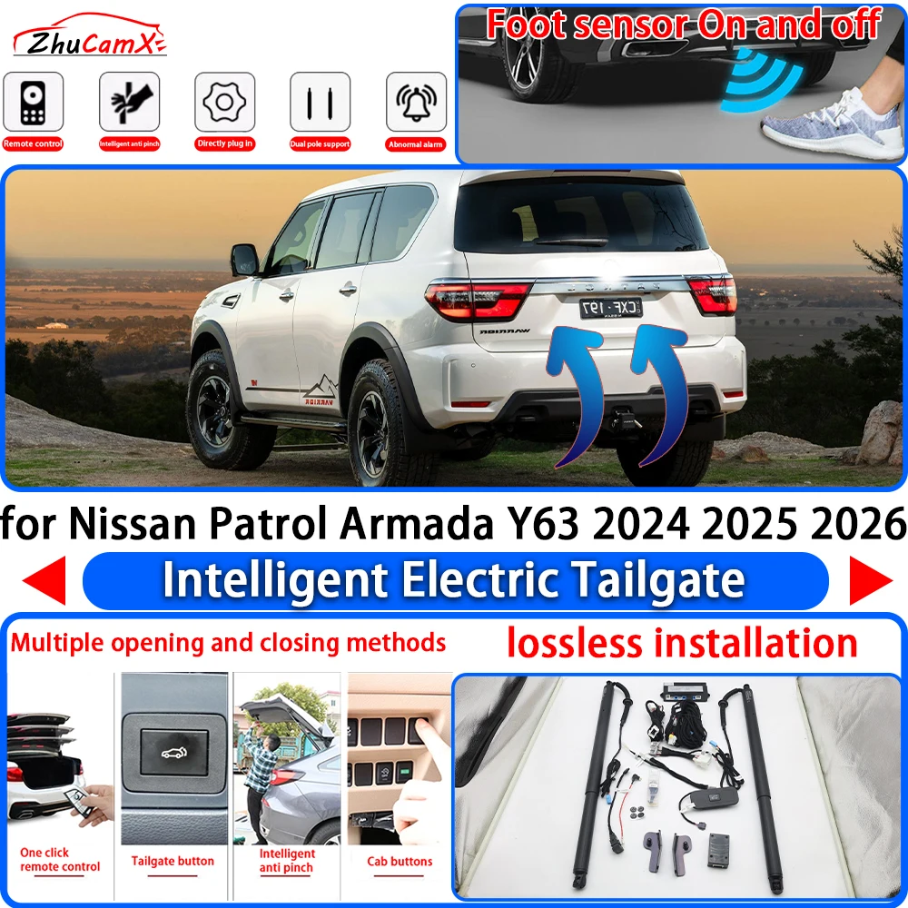 

for Nissan Patrol Armada Y63 2024 2025 2026 OEM Power Liftgate Trunk Electric Suction Tailgate Intelligent Tail Gate Lift Strut