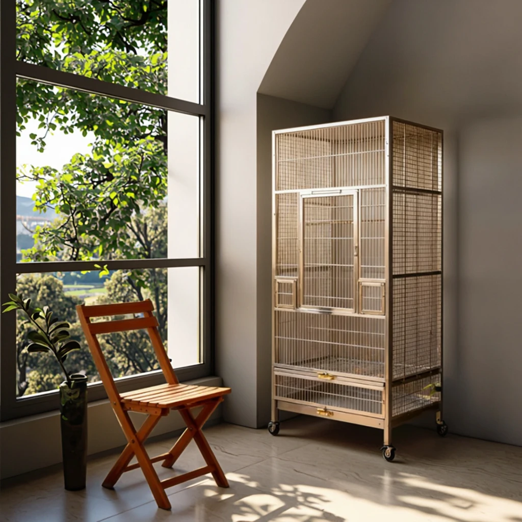Modular Luxury Classic Stainless Steel Pet Cage Stackable Design Factory Direct Sales Discounts Available for Bulk Orders