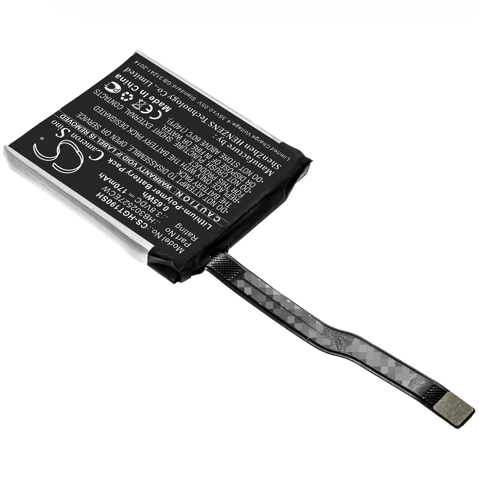 100% NEW  170mAh Smartwatch Battery HB302527ECW for Huawei Magic GT, TLS-B19