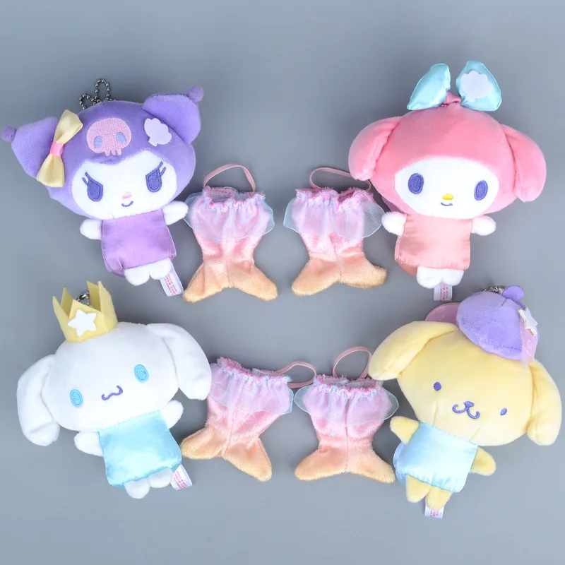 Kawaii Sanrio Kuromi Cinnamoroll Zeemeermin Cartoon My Melody Knuffels Rugzak Hanger Sleutelhanger Meisjes Verjaardag Creatieve Geschenken