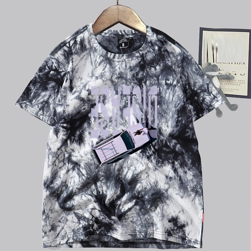 Disease Lady GAGA Retro Tie Dye Shirt Unisex Round Neck Short