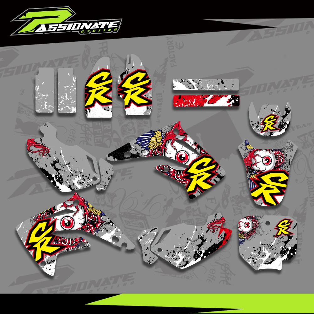 لهوندا CR 85 CR85 2003-2012 2011 2010 2009 2008 2007 2006 دراجة نارية الرسومات خلفية الشارات ملصقات تخصيص