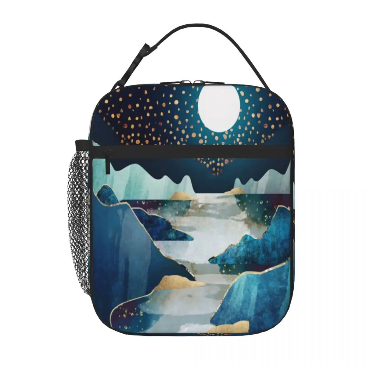 Bestselling Moon Glow Polka Dot Large Lunch Bag Balanced Diet Pack Shoulder Lunch Bag