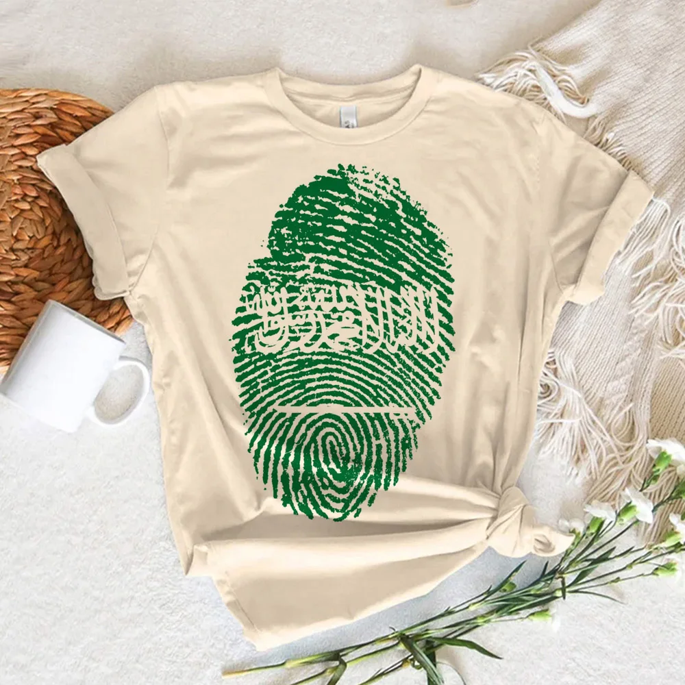 Kingdom of Saudi Arabia tshirt women manga anime summer top girl harajuku clothes