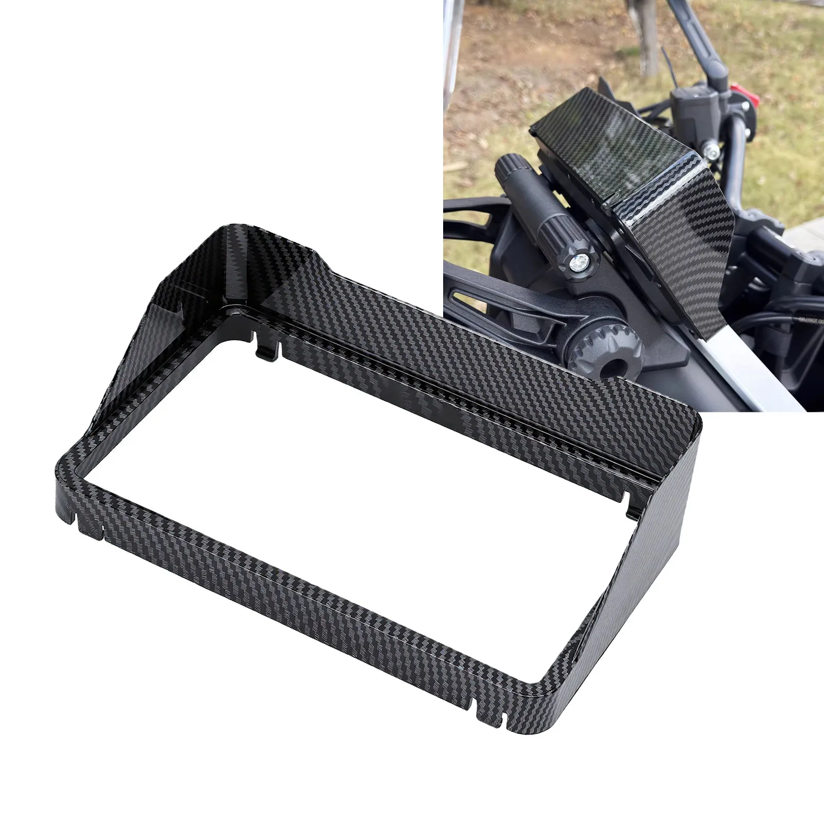 Motocross Instrument Glare Cover Motorcycle Dashboard Sun Visor Cover Screen Guard Replacement for ZONTES 368G 2024-2026