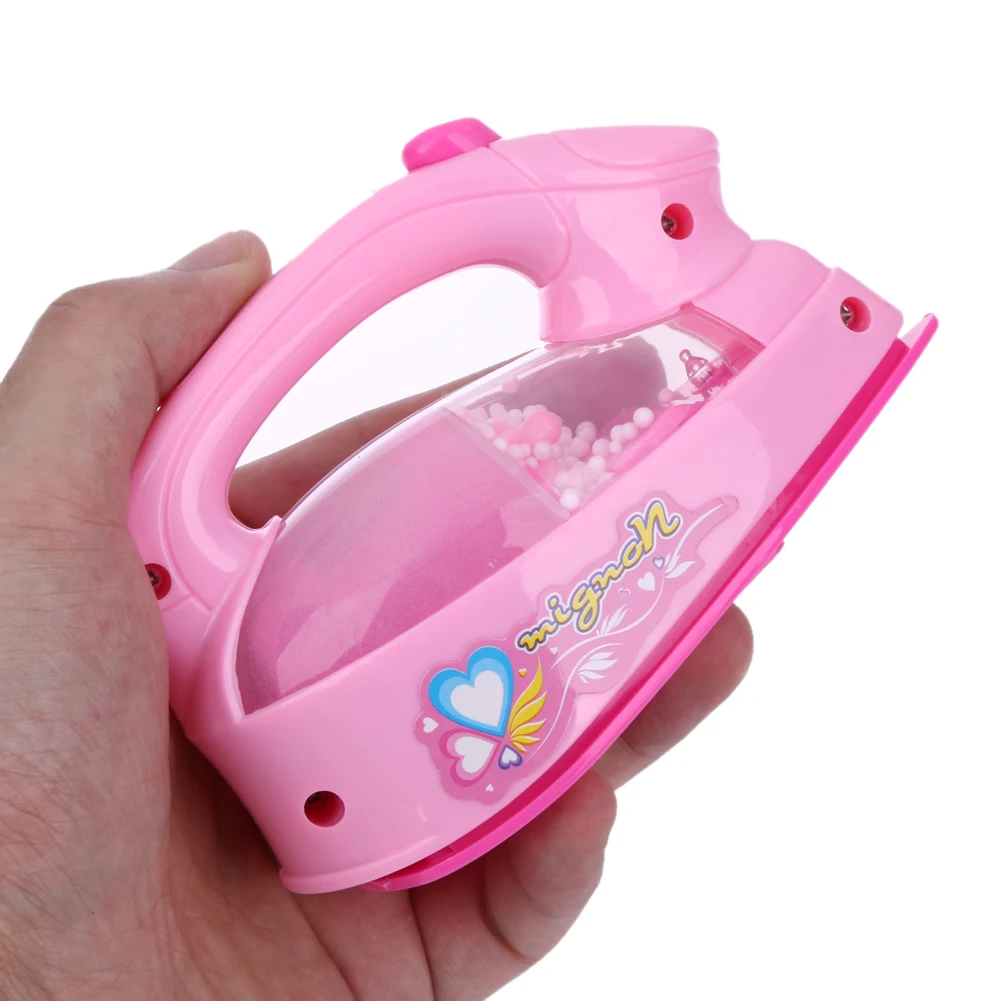 Simulation Play House Mini Home Appliances Small Safety Toys Electric Iron Electric Lighting Lights (Colour Random) For Kids
