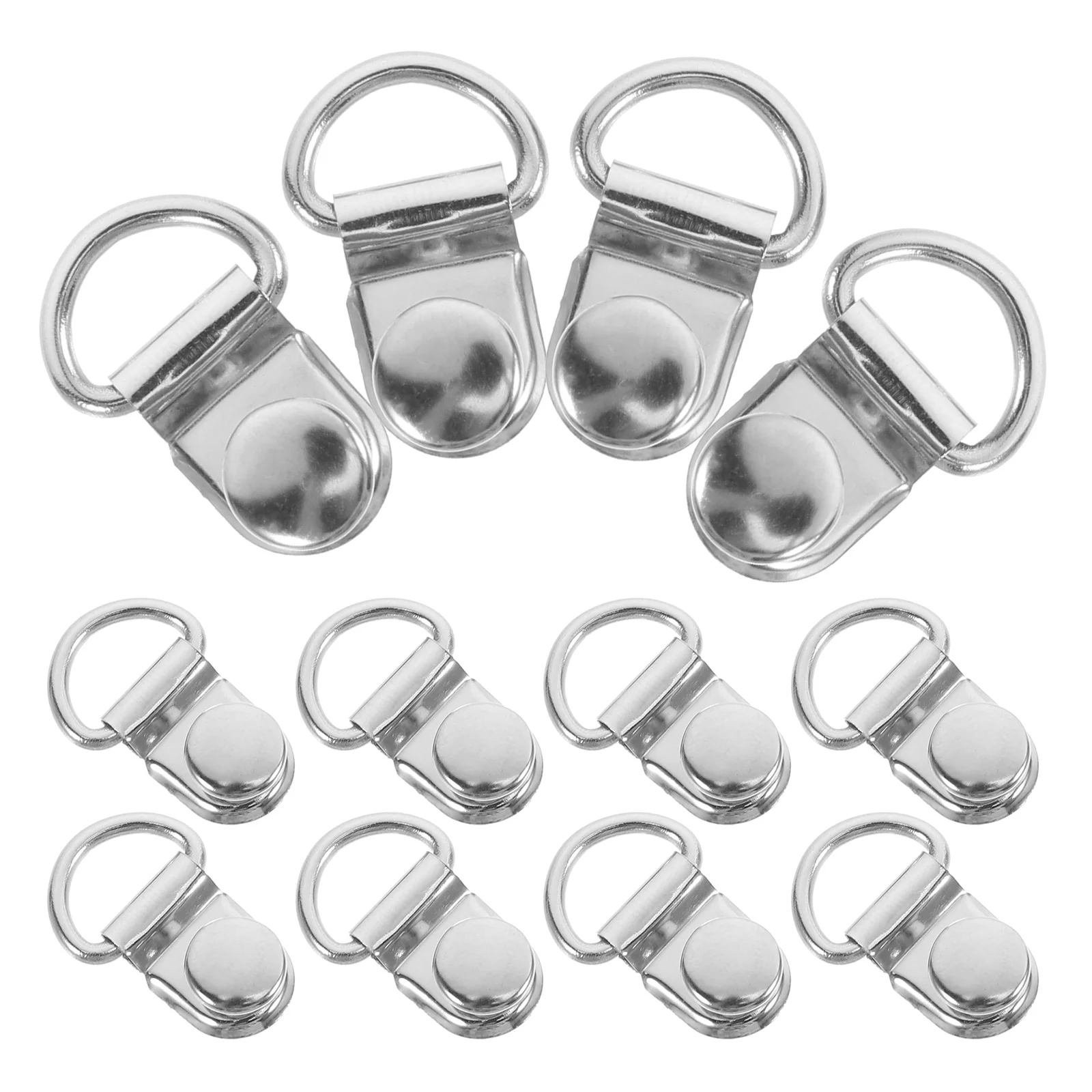 

30 Sets Carabiner Shoelace Accessories DIY Button Tools Stainless Steel Handbag Buckles Shoes Buttons Detachable