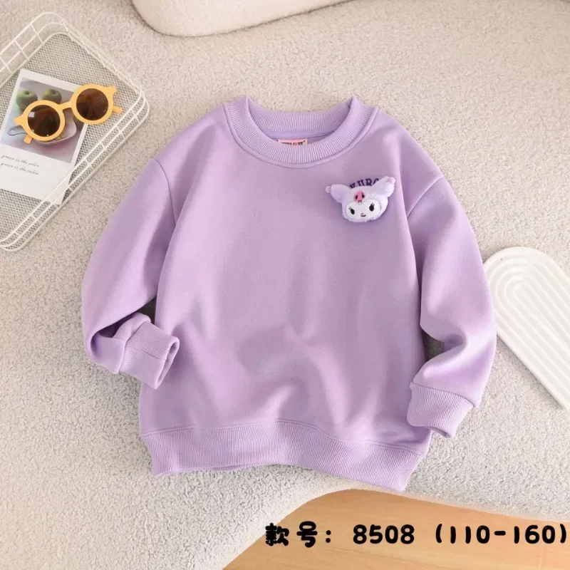 

Cinnamoroll Kuromi Anime Kawaii MINISO Long Sleeve Shirt Cute My Melody Cartoon Hoodie Casual Clothing Lovely Doll Toys Gifts