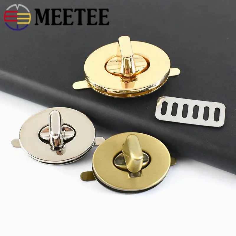 2/5Pcs Metal Twist Lock Snap for Handbag Purse Decor Clasps Bag Closure Locks DIY Handmade Leather Craft Hardware Accessories