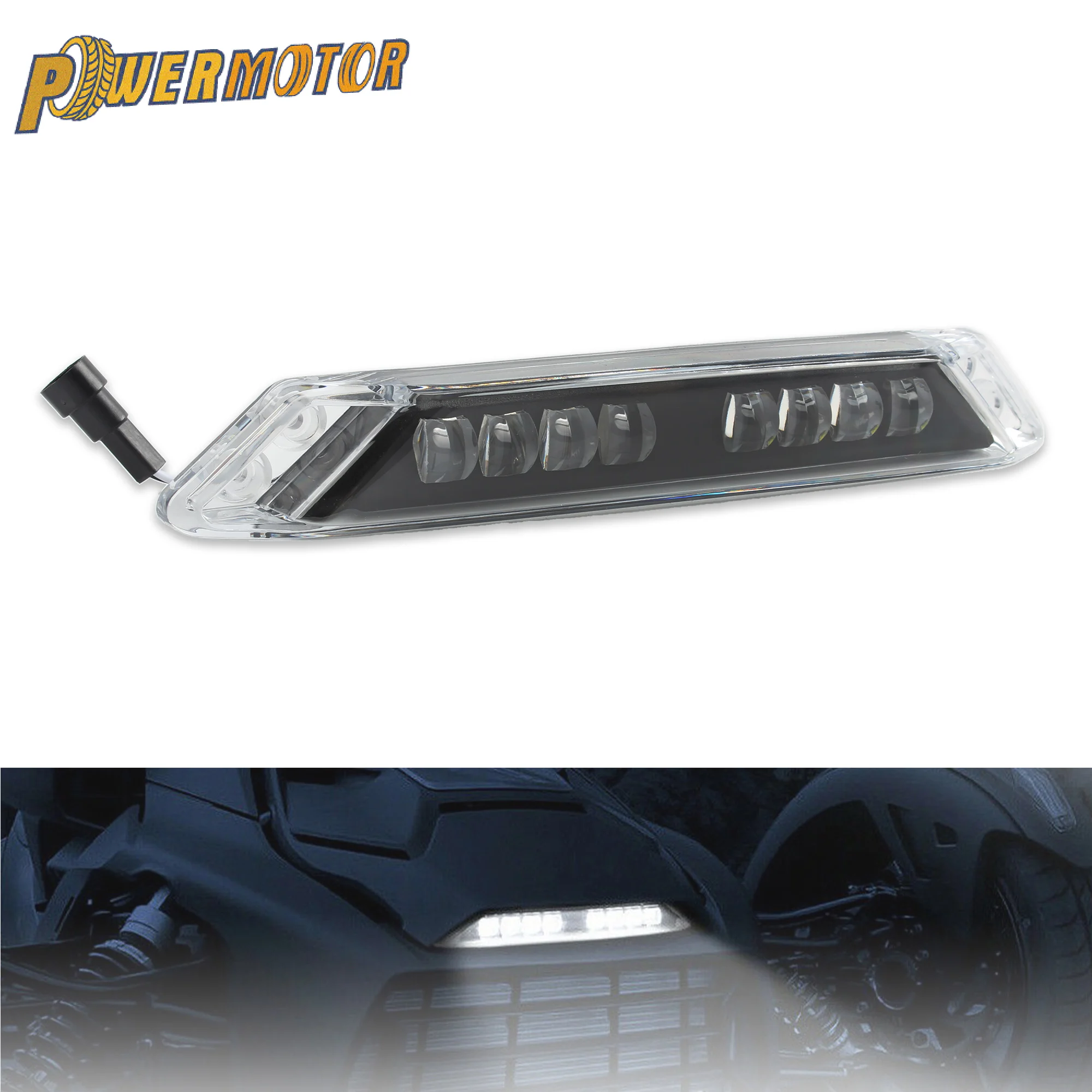 

ATV UTV LED Auxiliary Light Daytime Running Light For Ryker 600 900 Sport Rally Edition All Models ABS+Aluminum Daytime Running