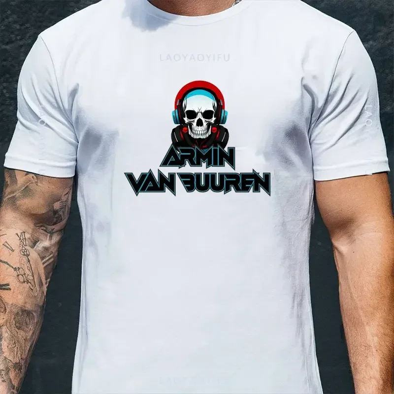 ARMIN VAN BUUREN BLAH 100%Cotton T-Shirt ARMIN VAN Tops Dj Hip Hop Streetwear Tshirt Men Casual Trance Music Fans Unisex T Shirt