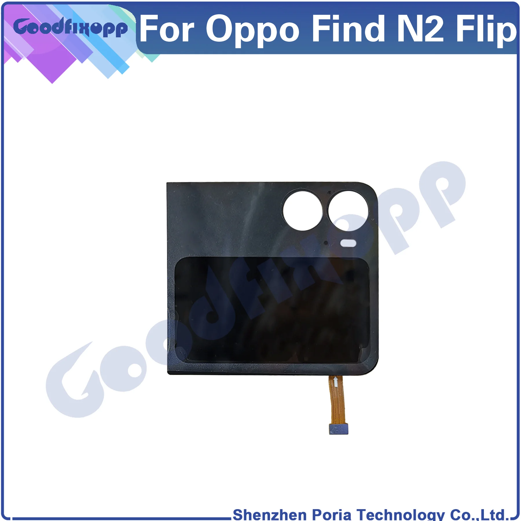 For Oppo Find N2 Flip CPH2437 LCD Display Touch Screen Digitizer Assembly Battery Back Case Cover Rear Lid Housing Door