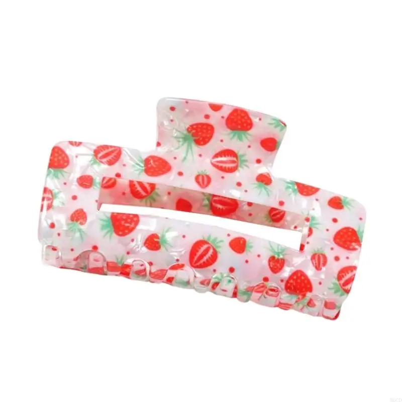 M6CDレモンフルーツヘアクロークリップ女性用スリップ抵抗性ジョークランプヘアアクセサリー春のテーマパーティーと毎日の使用