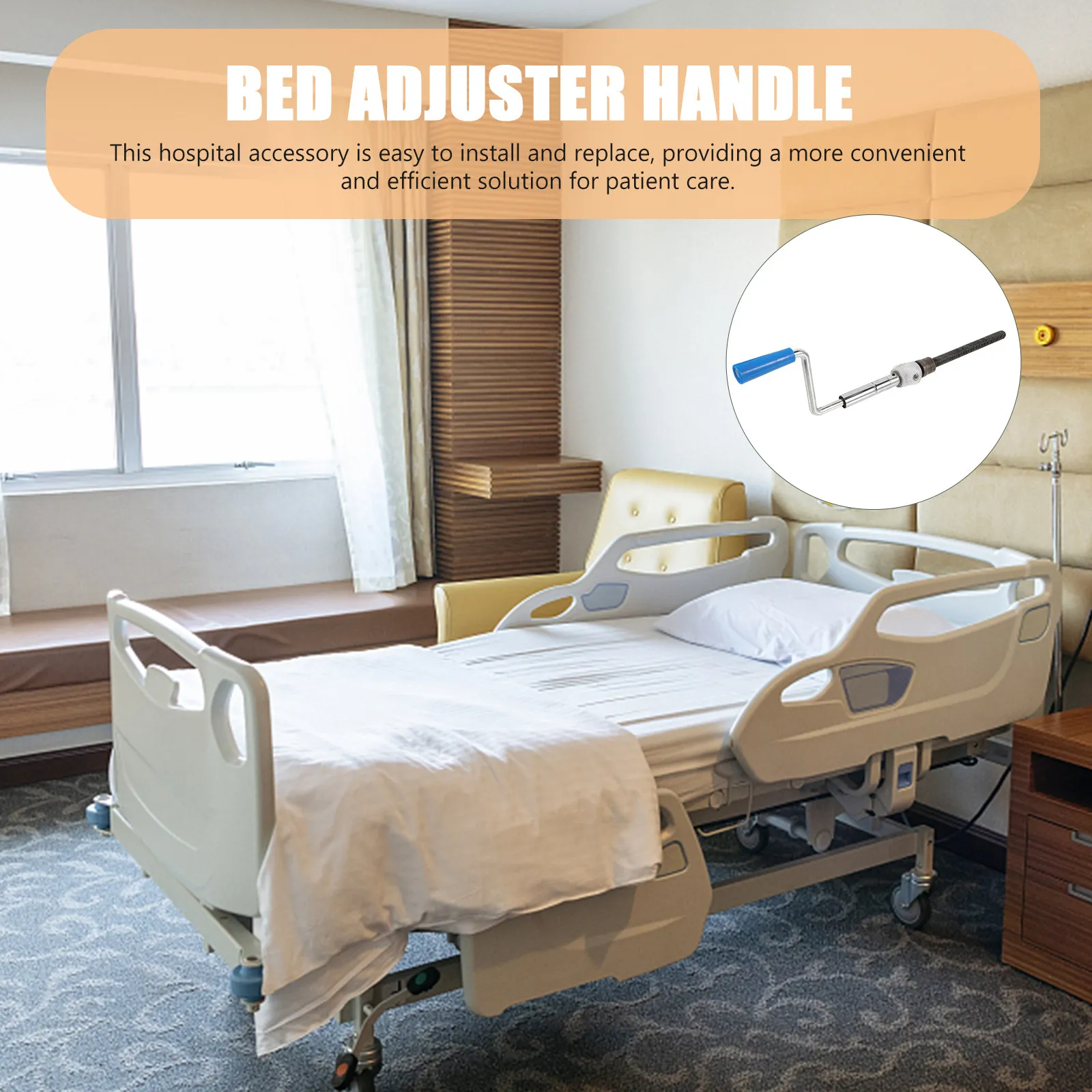 Replacement Crank Handle Nursing Care Bed Adjuster Handle Smooth Height Adjustment Hospital Homecare Supply Nursing Bed Crank view 6