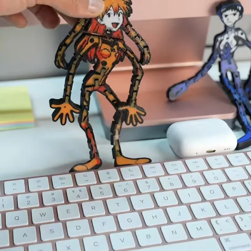 EVANGELION Ayanami Rei Figura Ímãs de geladeira Anime Bonecas Transformáveis Ímãs de geladeira para decoração de casa Quadro branco Foto Presente