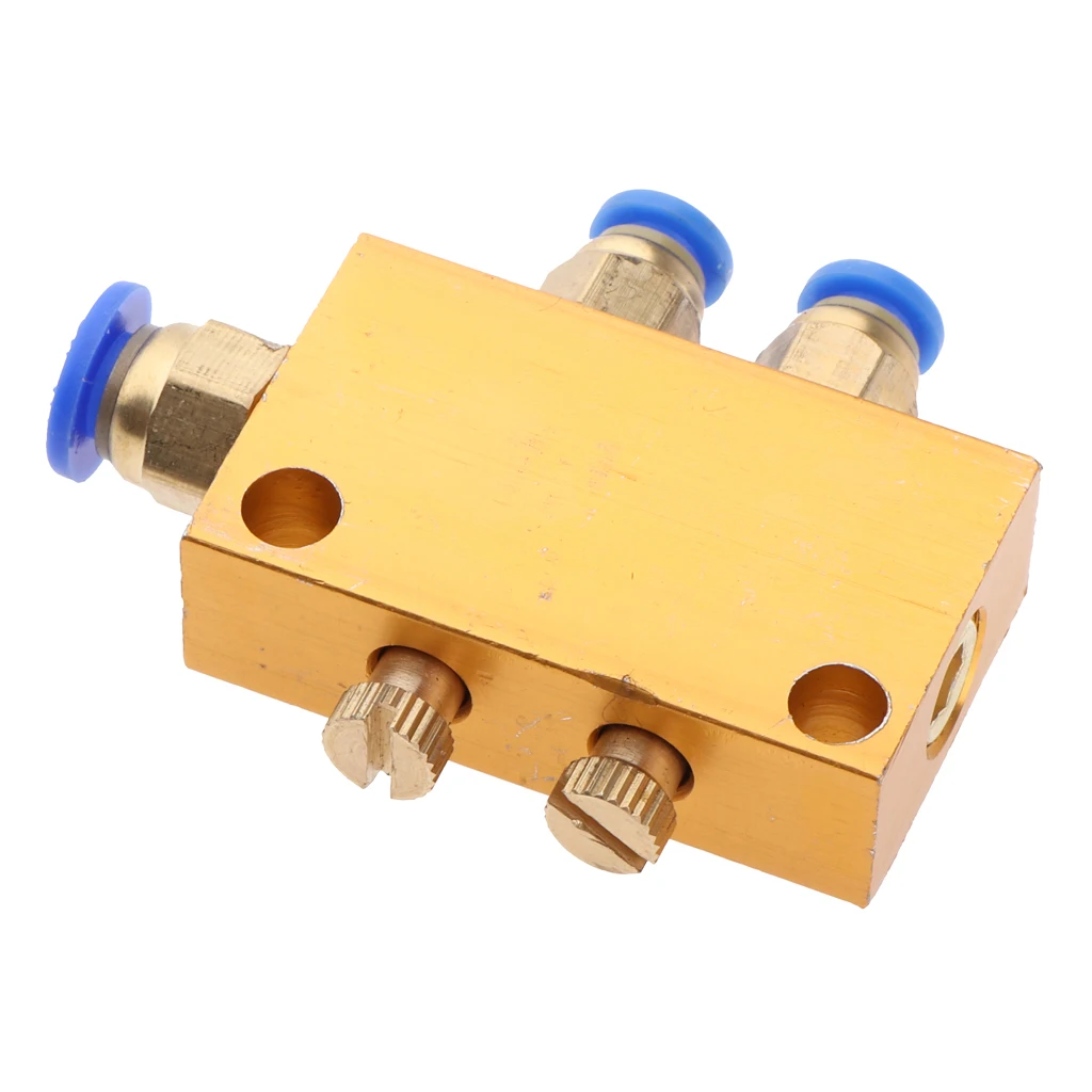 Copper Oil Piston Distributor Adjustable Valve Manifold Block for Auto Oil Canister Application