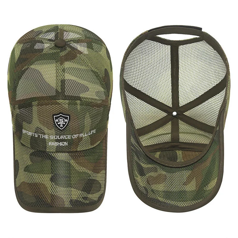 Atmungsaktive Baseballkappe für Damen und Herren, schnell trocknendes Netz, verstellbare Snapback-Sonnenhut, leichter Unisex-Sonnenhut für Outdoor-Sport, Angeln – Detail 2