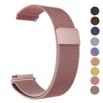 18mm 20mm 22mm Metal Strap for Garmin Vivoactive 3 4 4s Band Watch Venu 2 2s 3s SQ Forerunner 645 Bracelet Milanese Loop