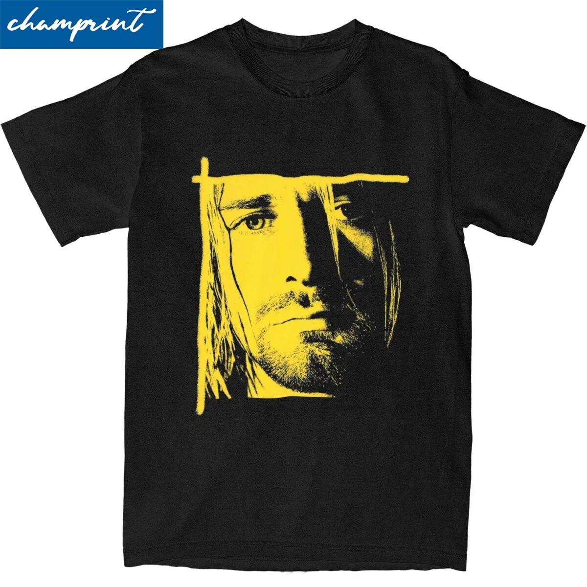 Rock Star Kurt Cobain T Shirt Men Women's Cotton Novelty T-Shirts Round Collar Tees Short Sleeve Clothes Graphic