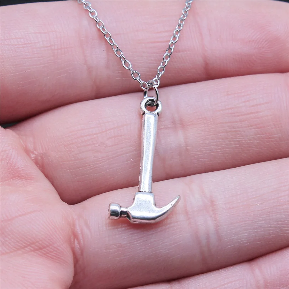 Tools Pendant Necklace Decor Hardware Instrument Ornament Charm Necklaces Worker Hobby Fashion Jewelry Gift For
