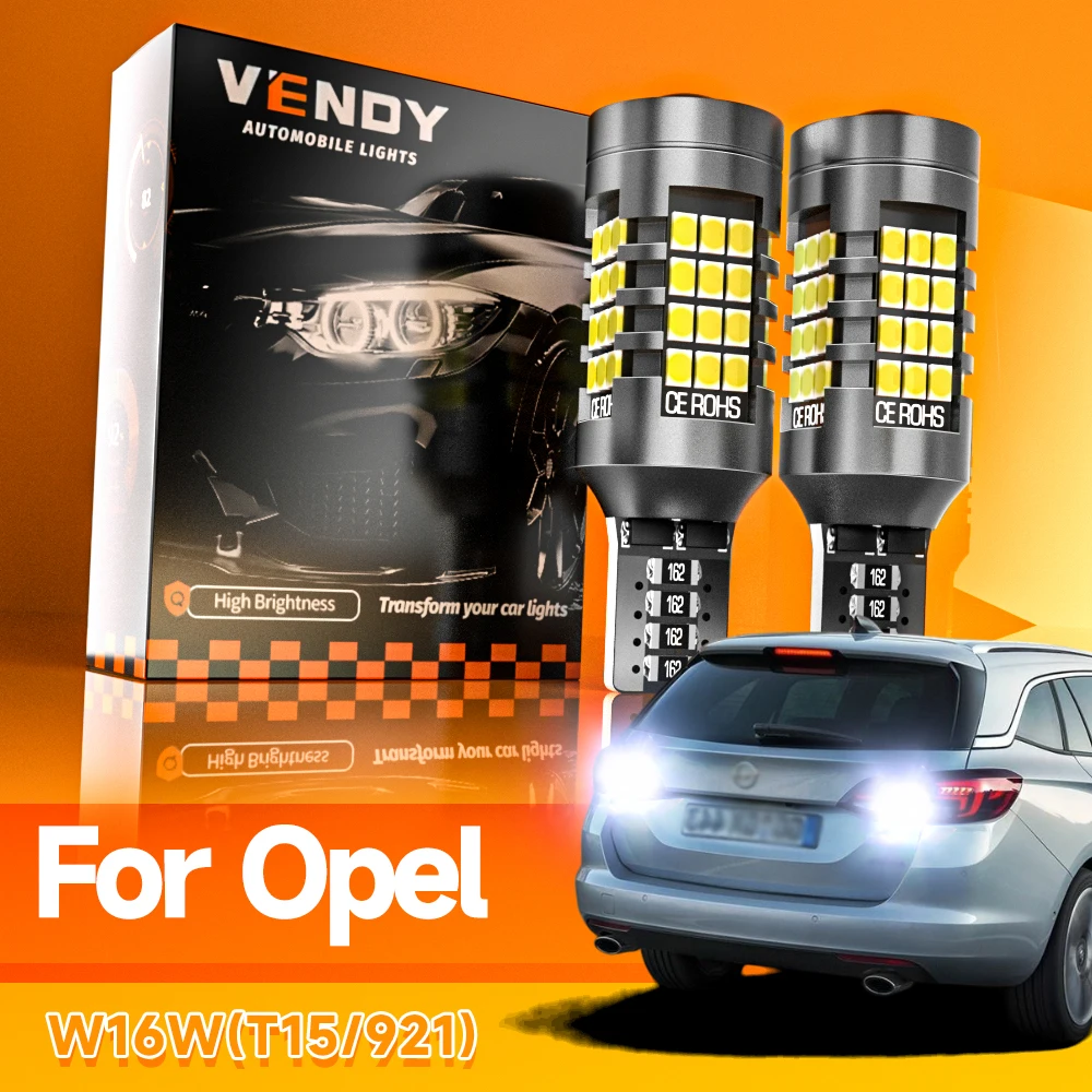 

2 шт. светодиодный фонарь заднего хода W16W T15 для Opel Agila Ampera Astra J K Cascada Corsa F Grandland X Insignia A B Meriva Mokka