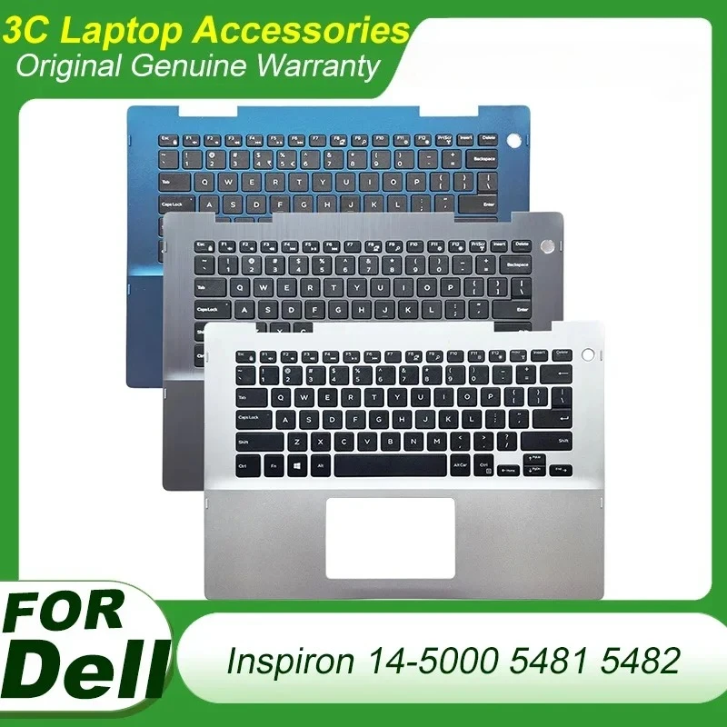 

Новая американская клавиатура для DELL Inspiron 14 5481 5482, крышка для упора для рук ноутбука, верхняя верхняя клавиатура, сменный чехол 041KVJ
