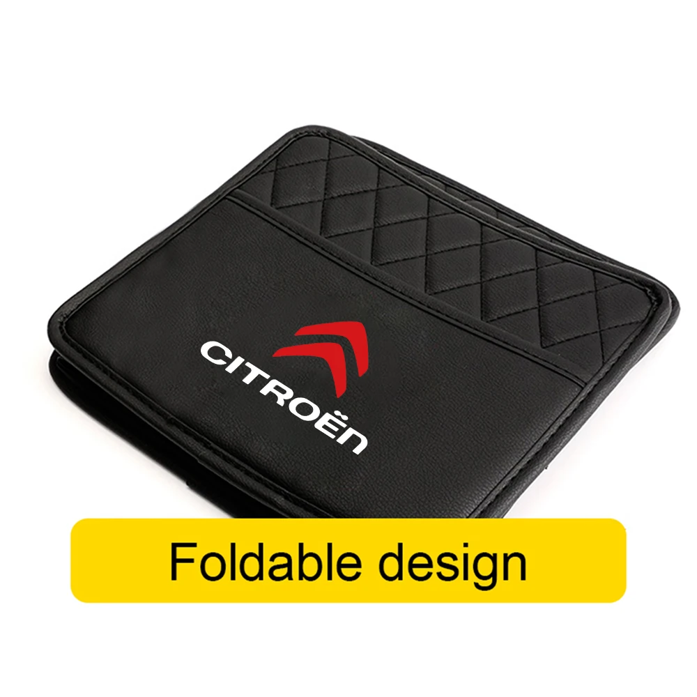 حقيبة تخزين للمقعد الخلفي للسيارة من الجلد المقاوم للماء ، حقيبة قمامة داخلية ، سيتروين C1 ، C2 ، C4L ، VTS ، بليو ، C5 DS