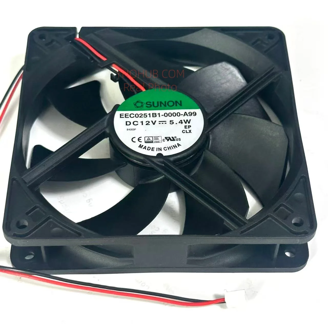 

SUNON EEC0251B1-0000-A99 DC 12V 5.4W 120x120x25mm 2-Wire Server Cooling Fan
