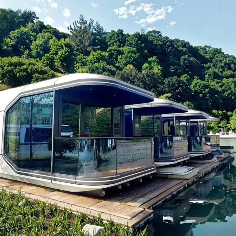 Outdoor Mobile Luxury Modular Prefabricated Space Capsule House For Residential Commercial Hotel And Camp Use