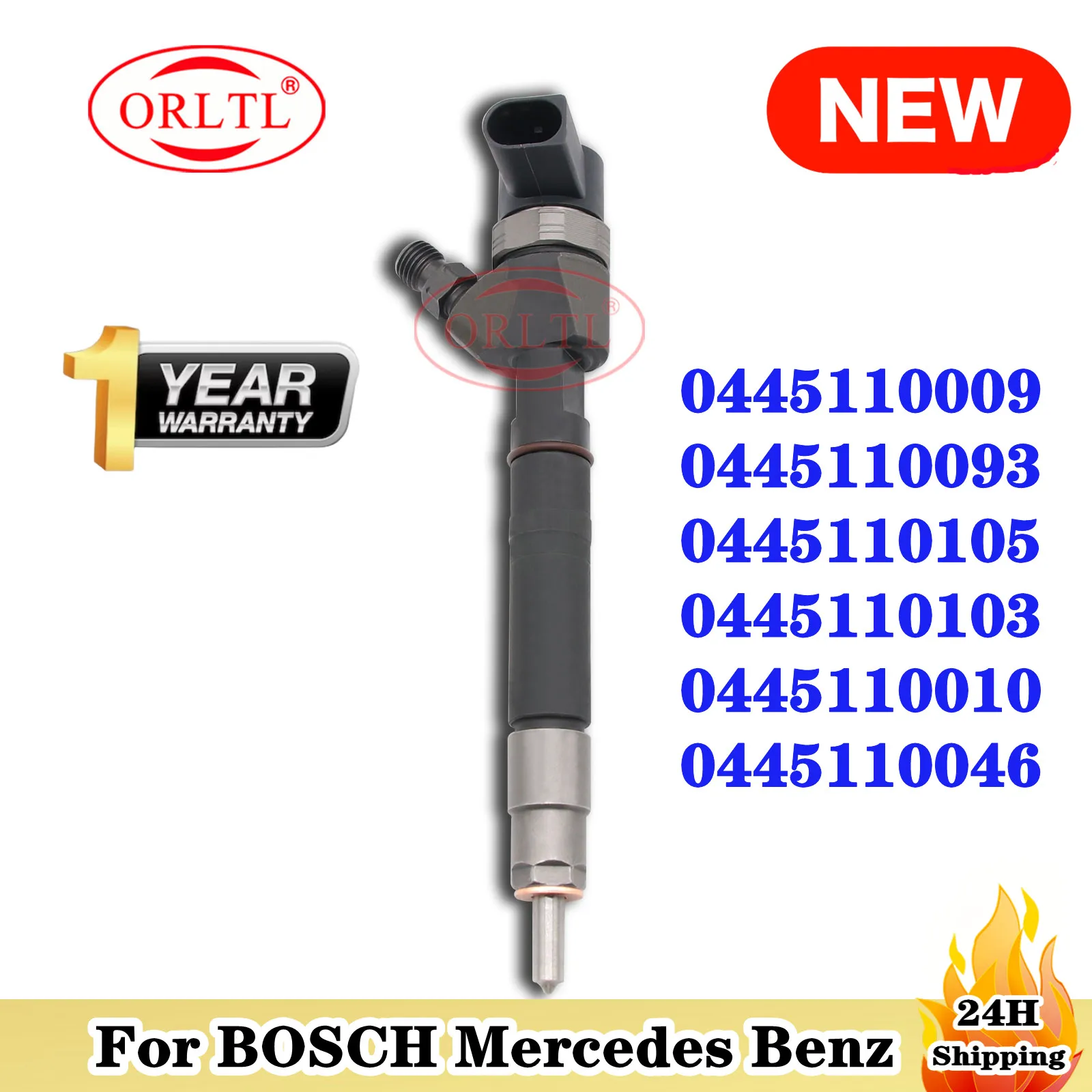 ORLTL 0445110009 0445110093 0445110105 0445110103 0445110010 0445110046 for Mercedes-Benz High Quality Diesel Fuel Injector