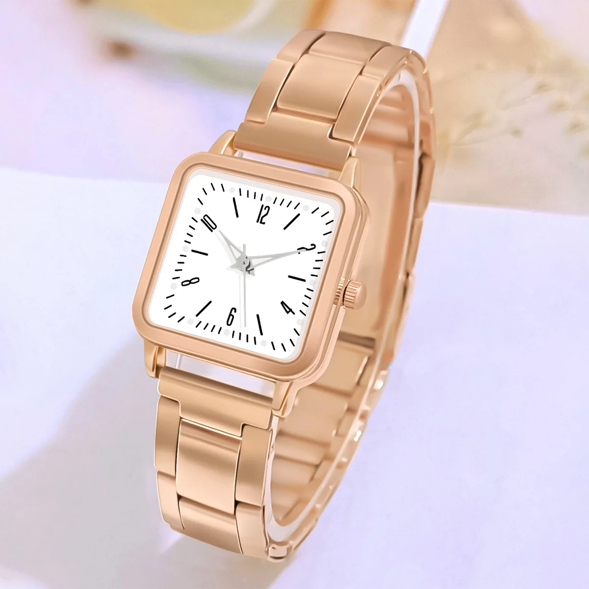 Luxury Women Watches Business Alloy Strap Wristwatch Ladies Quartz Watch Luminous Square Clock Gift Montre Femme Relogio