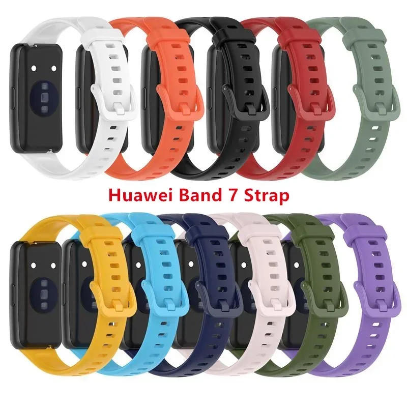 

Silicone strap For Huawei Band 7 Replacement Sport Bracelet Band for Huawei Band 7 Pro Samrt Watch Correa