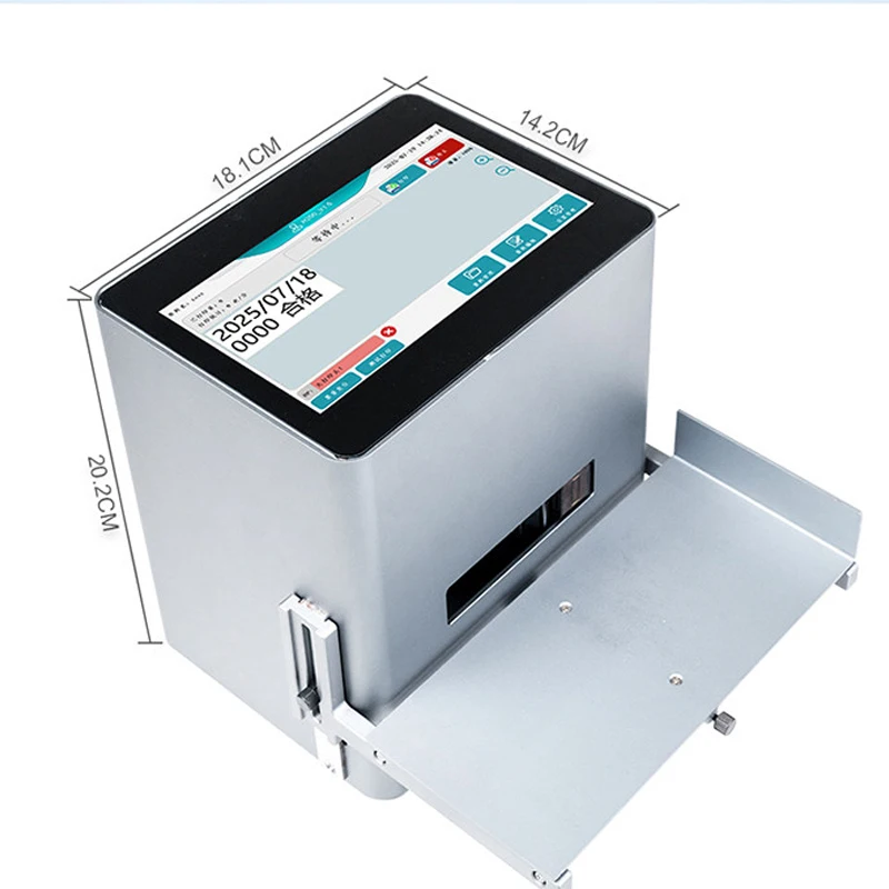 Desktop Static 12.7mm Inkjet Printer Expiry Date Logo Label Printer for Small Curved Plastic Bottle Box Tube Coding Machine