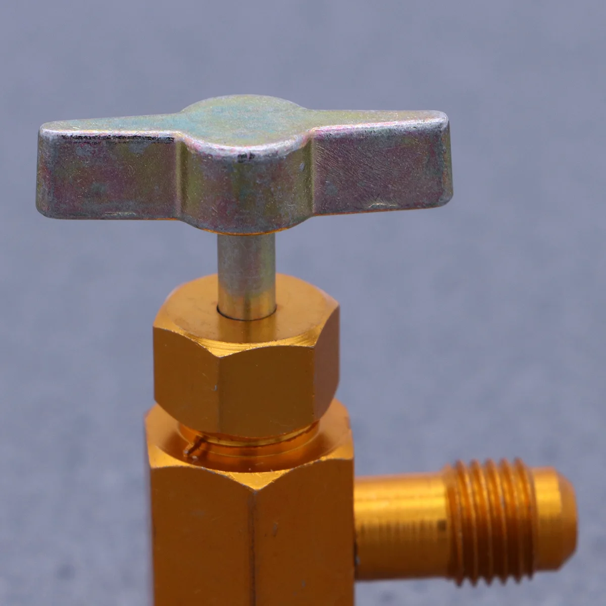 

Can Tap Refrigerant Brass Durable Thread Tool for Easy Use R134a Can Opener Bottle Adapter Refrigerant Bottle Adapter