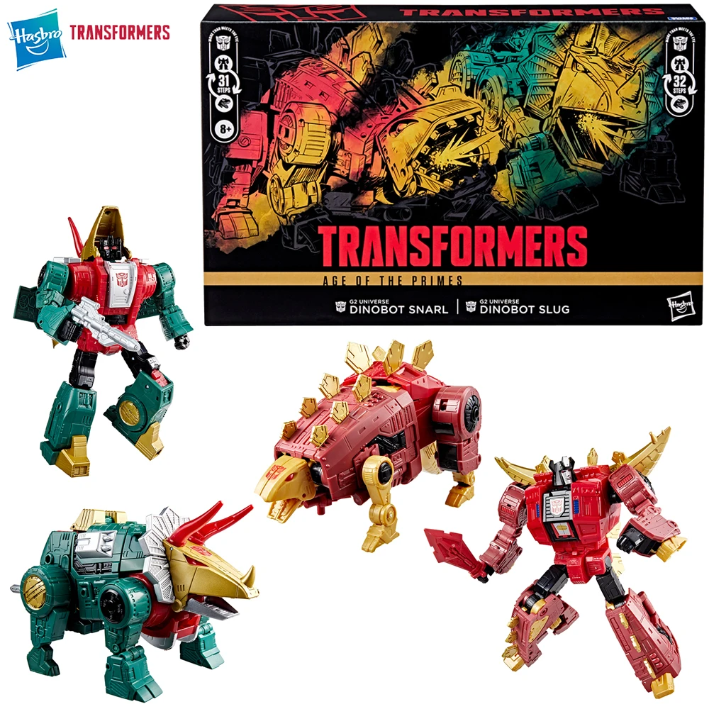 

Pre-Order Hasbro Transformers Age of the Primes G2 Universe Dinobot Slug and Snarl 2-Pack-Set 21.5cm Leader Class Figure Toys