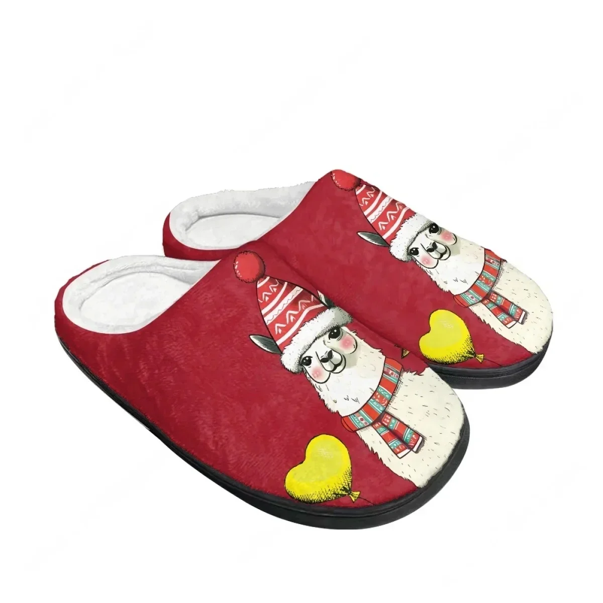 Christmas Bow Tie Dog Alpaca Sloth Cute Cat Home Cotton Slippers Mens Womens Teenager Plush Bedroom Keep Warm Custom Slipper