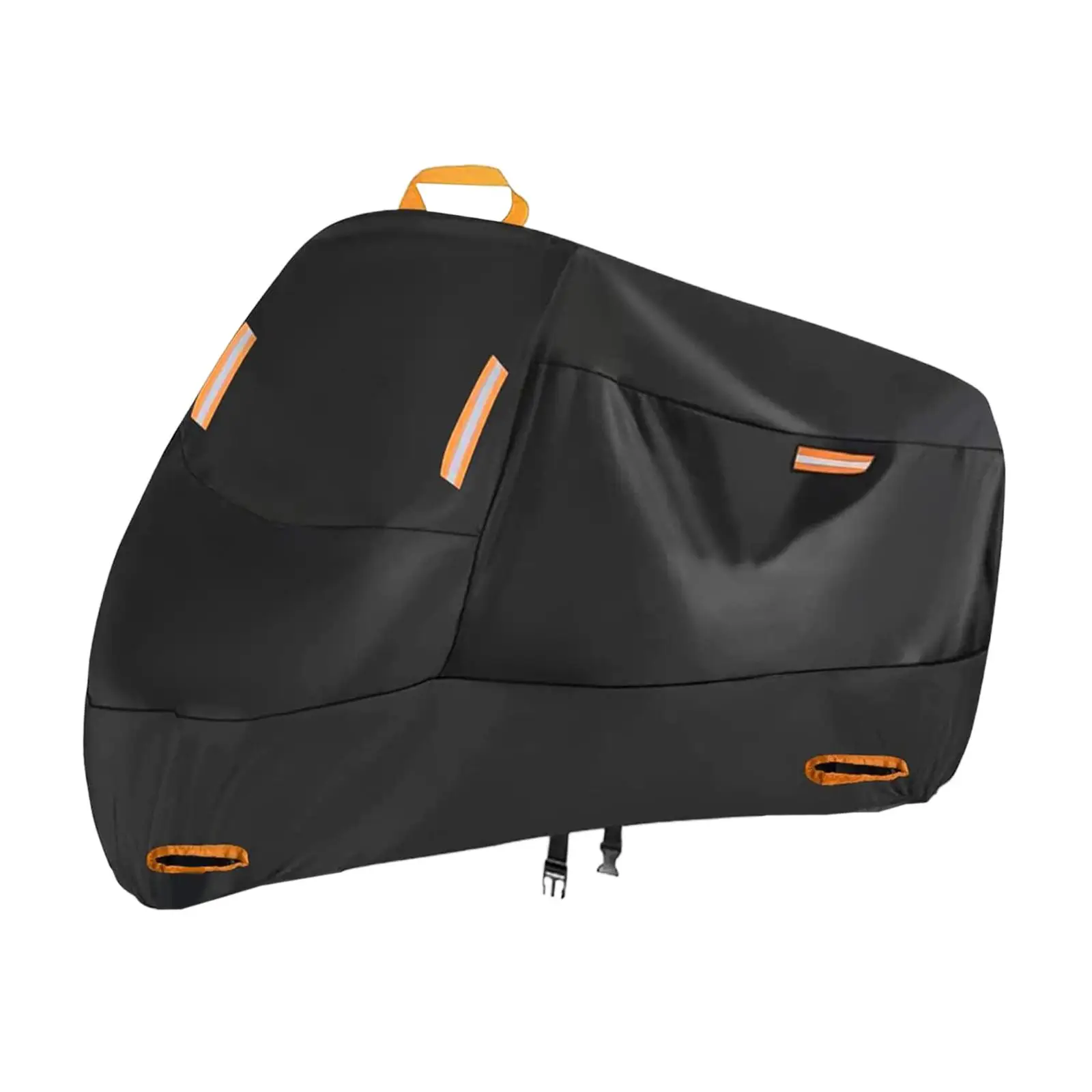 Universal Waterproof Dustproof Motorcycle Cover 210D Silk Polyester Motorbike Protection with Reflective Strips