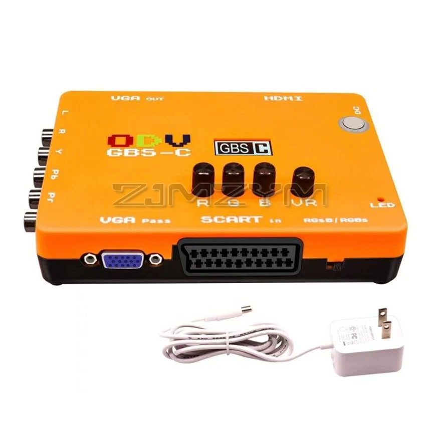ODV.GBSC. Low Resolution Game Color Difference Component RGBS. Broom Head SCART Signal to VGA. HDMI High-definition