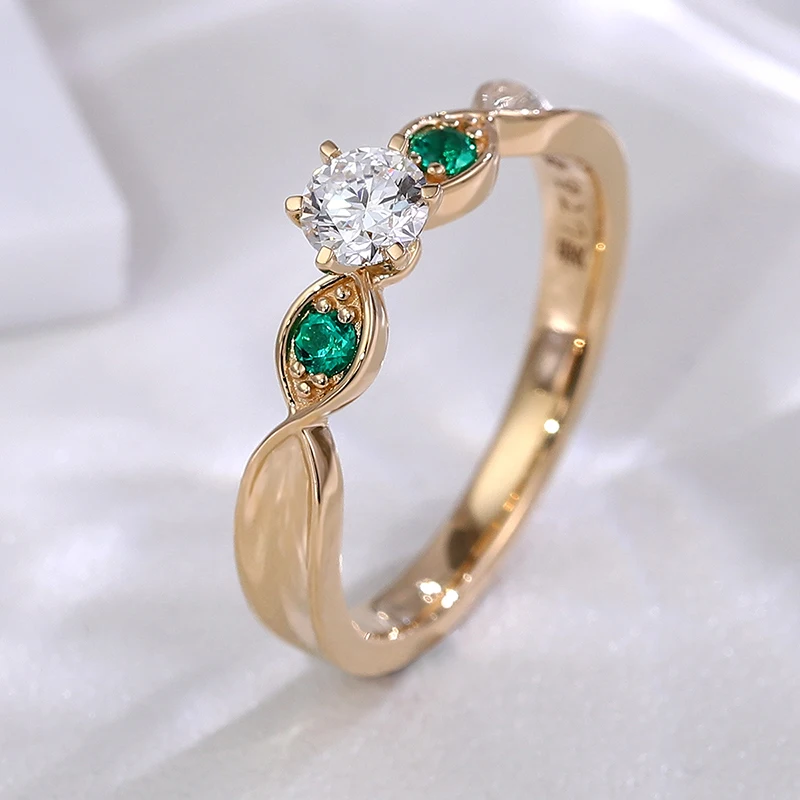 

Provence Minimalist trilogy rings Lab diamond wedding Ring Everyday ring party cocktail ring Ladies Christmas Fine Jewelry Gifts