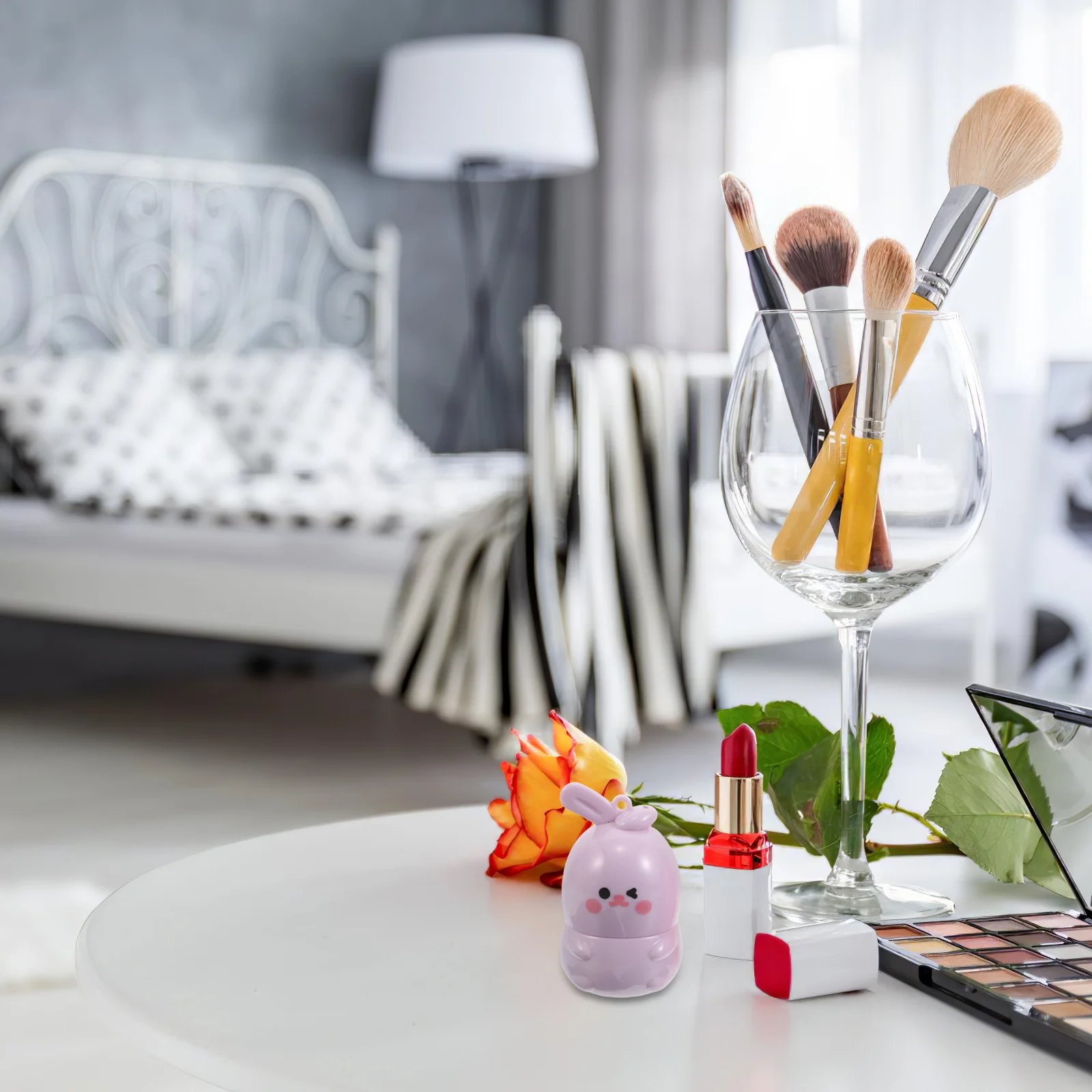 2 Stück niedlicher Häschen-Lippenstift mit Farbwechsel, feuchtigkeitsspendender Lippenbalsam, feuchtigkeitsspendende Lippen, nährende Pflege, feuchtigkeitsspendender Lippenstift