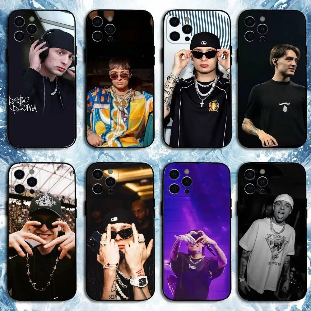 

Peso Pluma Vino Tinto Phone Case For iPhone17,16,15,14,13,12,11 Plus,Pro Max, Soft Silicone Black Cover