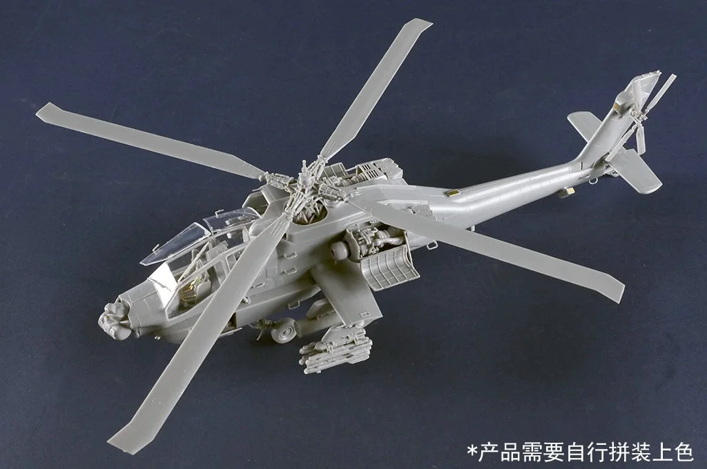 Trumpeter 05838 1/48 Scale US AH64 AH64A AH-64A Apache Attack Helicopter Gunships Plane Plastic Assembly Model Building Kit