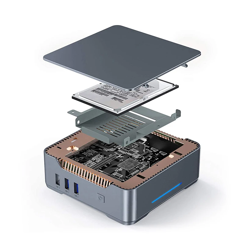 

Мини-ПК GK3PLUS: Компактный компьютер для дома, офиса и игр с Windows 11, 4K@60Hz, портативный мини-ПК N100