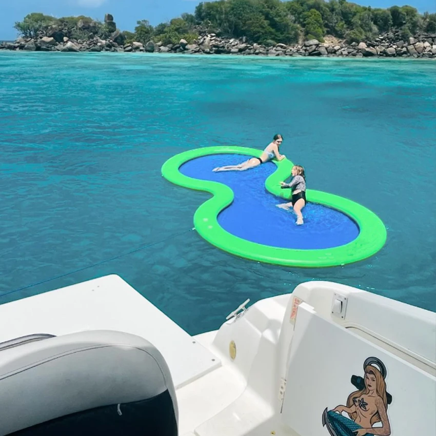 Relaxing Water Games Platform Portable Water Lounger Hammock Bed Pool Float Inflatable Pool Water Hammock for Sale