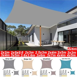 300D Awning Outdoor Waterproof Shade Sail Shade Garden Beach Camping Terrace Pool Tent Awning 3x5m