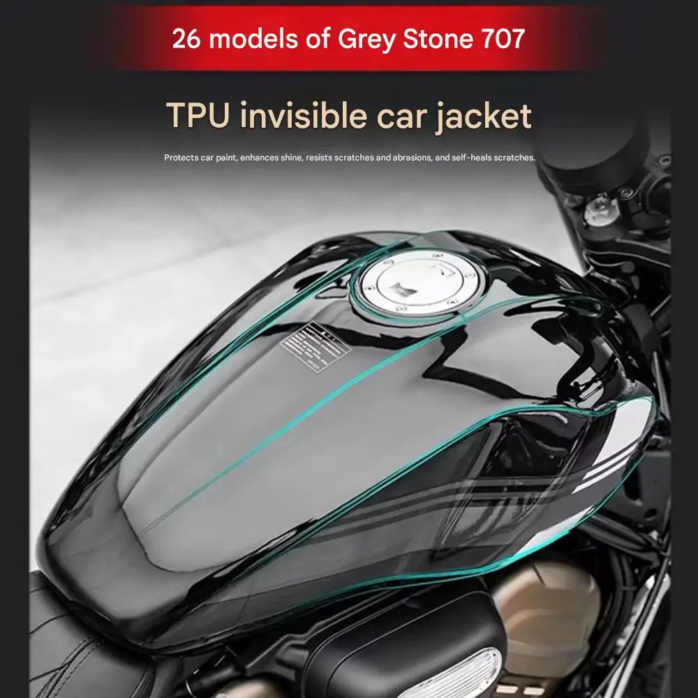 Invisible protective film for BENDA ROCK 707 fuel tank sticker protective film modification parts