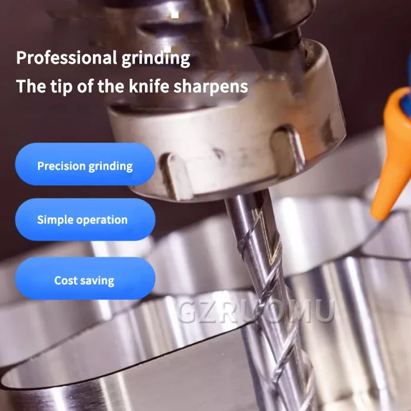 KDL-X3A Electric Milling Cutter Grinding Machine Professional Drill Bit Knife Sharpener Precision 2/3/4/6 Edge End Mill Grinding